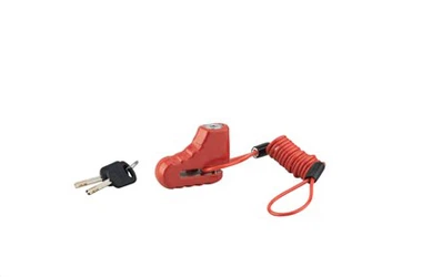 Blokada hamulca tarczowego motocykla